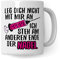 Tasse MFA Geschenk Medizinische Fachangestellte Ich steh am anderen Ende der Nadel, Krankenschwester Geschenk Arzthelferin Krankenpfleger (Weiß/Weiß)