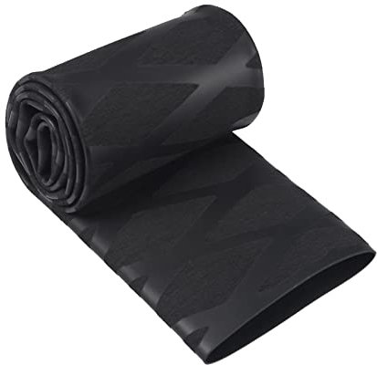 QUARKZMAN Guaina Termica 35mm Dia 55mm W 0.5m L 2:1 Termorestringenti Calore Retraibile Manicotto Guaina Tubo Non Scivolo Impermeabile per Asta Manico Impugnatura, Nero