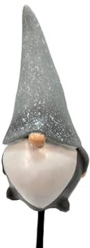 Divas World Garden Gonk Pick In PDQ Statue Plant Pot Stick Outdoor Stake Garden Decoration Ornaments Gift (Grey)