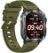 YYKY smartwatch Herren(Annehmen/Anrufen) 40+Days Battery Outdoor Tactical Sports Rugged Smart Watch,Fitness Tracker Uhr mit Herzfrequenz Schlaf Monitor SpO2 für ios Android (Grün)