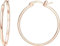 Dochais Gold Hoop Ohrringe für Frauen 14K Echtgold vergoldet Reifen mit 925 Sterling Silber Post Rose Gold 40mm