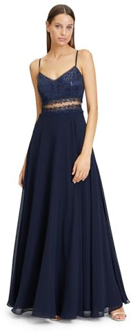 Vera Mont Damen Abendkleid mit Spitze Night Sky,38