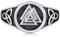 Wikinger Valknut Ringe 925 Sterling Silber Verstellbare Ringe mit Dreifacher Valknut Keltische Wikinger Ring Herren Rune Amulett Schmuck Mythologie Geschenke für Männer