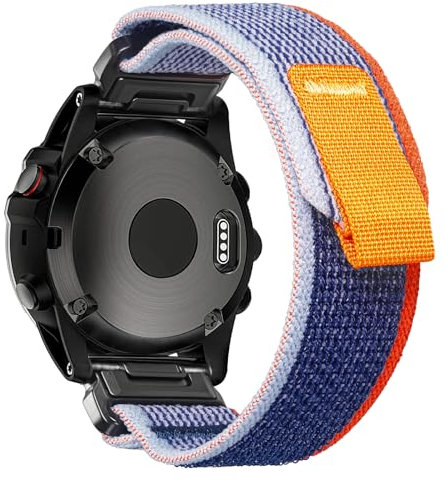 torbollo Uhrenarmband Kompatibel mit Garmin, gewebt Sportarmband für fēnix/Forerunner/Approach/MARQ/quatix/D2 Serie Robustes Ersatzband für Männer