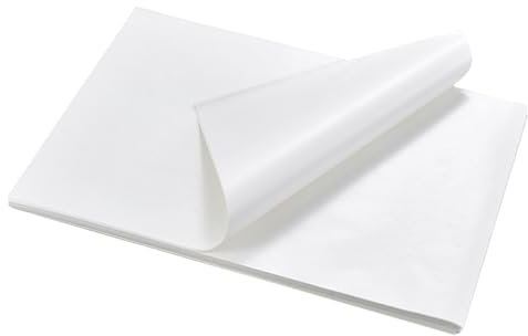 Vanyibro 50Pcs Parchment Paper Sheets, 20×30cm Pre-Cut Non Stick Baking Paper, Unbleached Heavy Duty Parchment Paper for Oven, Air Fryer, Kitchen, Cooking (White)