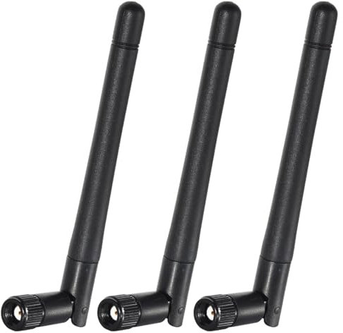 GTIWUNG 3 Pièces 2.4G/5G Double Bande WiFi RP-SMA Antenne, Antenne WiFi Bi-Bande pour Carte WiFi/Routeur Réseau sans Fil/Booster WiFi/PCI/Caméra IP/Antenne Caméra WiFi