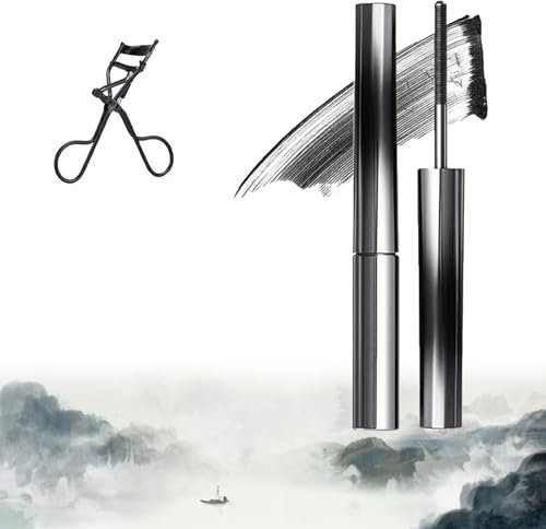 Vervaci Iron Rod Mascara, Iron Wand Mascara, Metal Rod Mascara, 3d curling eyelash iron mascara, Iron Wand Mascara Waterproof, Black Washable Metal Mascara, Bristleless Metal Mascara Brush (Black)