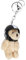 BABYVIVA Porte-clés mini ours casqué avec pendentif mignon pour voiture, sac à dos, bijoux tendance pour femmes et hommes, Noir , Dimensions as shown in the picture