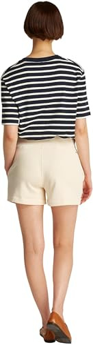 Tommy Hilfiger Damen Sweatshorts aus Baumwolle, Beige (Calico), S
