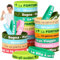 LVNRIDS 24 Stück Motivationsarmbänder 7 inch Inspirierende Silikon Armband für Kinder Jugendliche, Mutmacher Geschenke Motivierende Silikonarmband mit Positiven Sprüchen Party Mitgebsel