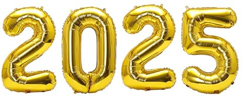 4 Stück Ballons,Luftballons Silvester Deko 2026 Neujahr Gold Ballon Dekoration Happy New Year Zahlen Silvesterdeko Luftballon Silvesterparty Folienballon Silber,für Neujahrsdekorationen Tischdeko