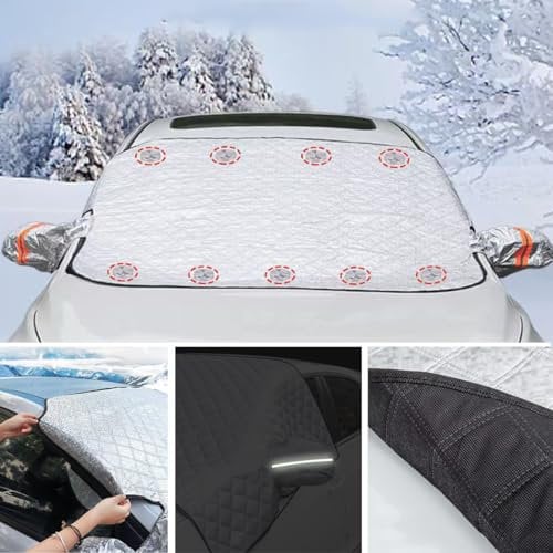 GFHZZS Auto Windschutzscheiben Abdeckung für Mercedes-Benz Vito,Frontscheibenabdeckung Auto Scheibenabdeckung Schnee EIS Frost Sonne UV Staub Wasserbeständig Autoteile, B-Large
