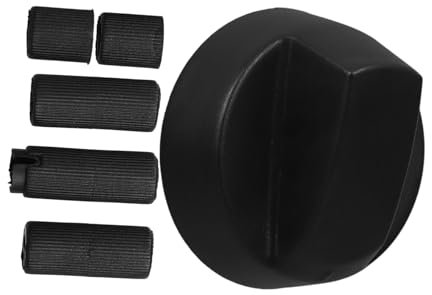 DOITOOL Perillas De Control Negras De Repuesto Para Horno Estufa y Cocina Con Adaptadores Perillas De Repuesto Para Parrilla Para Secadora Uso Versátil Varios