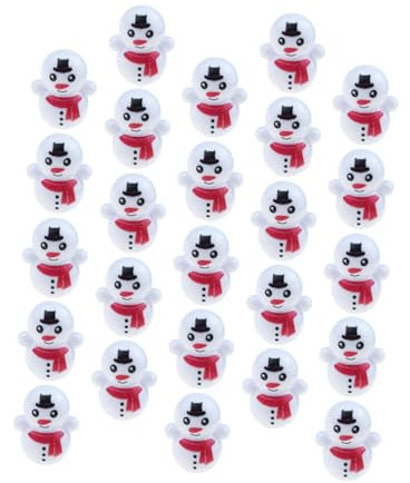 Toyvian Giocattoli Educativi per Ragazzi E Ragazze 25 Pezzi Mini Tumbler Toy Pupazzo di Neve Luminoso E Attraente Ragazzi E Ragazze Tumbler di Natale