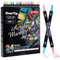 Feutre Acrylique,Acrylique Peinture Stylo 24 Couleurs,Marqueur Peinture Acrylique pour Verre Bois Toile Céramique Noël Bricolage Pâques Diy Faire De L'artisanat