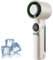 Ventilador portátil de mano, ventilador turbo de alta velocidad, ventilador de mano personal, viento de 100 velocidades, 10600 rpm, 8 m/s máx. pantalla digital de potencia/velocidad, 4000 mA