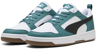 PUMA Erwachsene Rebound V6 Low Sneakers 41, Emerald Ice Black White Green