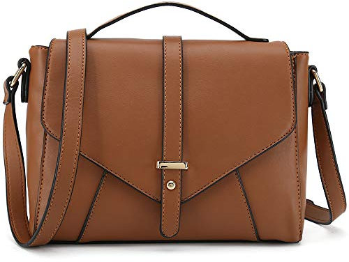 CATMICOO Damen Designer Geldbörsen Crossbody Handtaschen Trendige Taschen für Frauen Schultertaschen, Braun, Medium