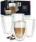 Moritz & Moritz Barista Milano 4 x 250 ml Cappuccino Gläser Doppelwandig – Doppelwandige Gläser für Kaffee, Tee oder Dessert - Spülmaschinengeeignet