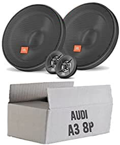 Lautsprecher Boxen Einbauset kompatibel mit JBL Stage 2 64CFS 16,5cm System Auto Einbausatz für Audi A3 8P
