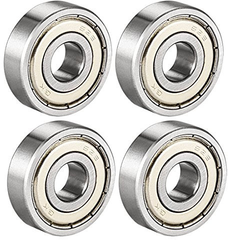 sourcing map 4 Stück Rillenkugellager 629Z Doppelschild 9mm x 26mm x 8mm Kugellager Chromstahl