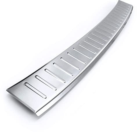 tuning-art BL901 Ladekantenschutz mit Abkantung passend für VW Passat B6 3C Variant 2005-2010, Farbe:Silber
