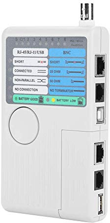 RJ11 RJ45 USB BNC 4 en 1 Probador de Cable de Red LAN Portátil para UTP STP Cables Tracker