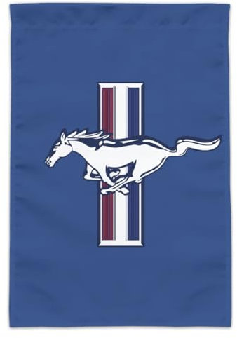 Ford Mustang Logo Garten Hofflagge
