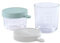 BÉABA,Lot 2 Portions Conservation Repas Bébé/Verre Extra Résistant, Made in France,100% Hermétique, Résiste choc thermique, Congélation, Stérilisation, Graduation,150ml Airy Green / 250ml Light Mist