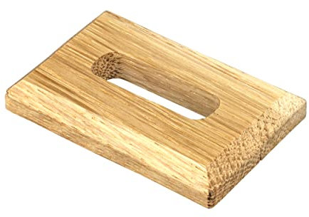 Lot de 2 rosettes de Chauffage pour consoles sur Pied, différentes Tailles, Cache-Tuyau, rosaces, revêtement, rosaces de radiateur, parquet, rosettes en Bois, chêne (Perforation : 30 x 10 mm, non