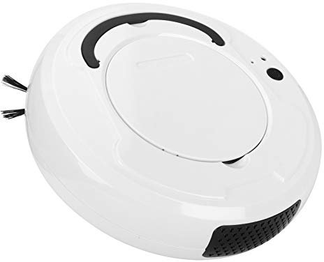Robot de barrido, Robot aspirador eléctrico, Arranque con un botón, Caja de polvo de 400 ml, Robot de limpieza anticaída, Inteligente para camas y sofás Pisos de madera