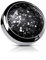 Paula & Fritz® Aufsatz-Dermal Anchor 3-mm Kugel Glitzer Schwarz 316L Chirurgenstahl 1,2-mm Gewinde Haut-Anker Skin Diver Implantat Aufsatzkugel Epoxid