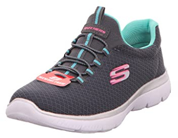 Skechers Summits Sportschuhe Damen Sneaker Grau Freizeit, Schuhgröße:42 EU