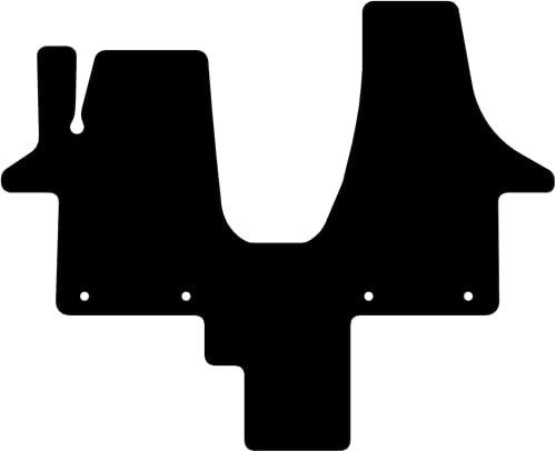 Kovvar Fußmatten passend für Volkswagen Transporter T5 California 2003-2015 Passend zur Ausführung: Vorne | Qualität: Premium