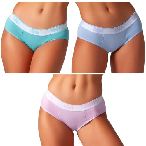 Bambody Absorbent Hipster Sporty Period Panties for Women | Period Panties for Women & Teens - Comfortable & Soft Protective Active Wear
