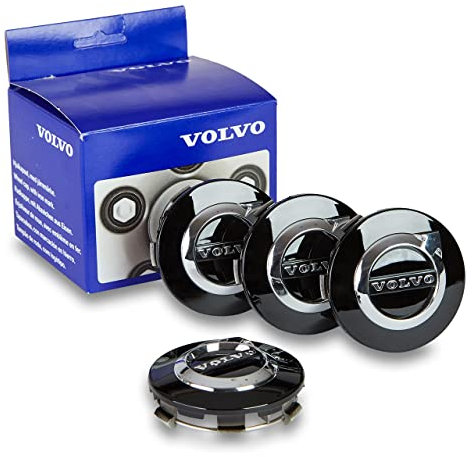 Volvo Nabendeckel Satz Schwarz (glänzend) 32147649