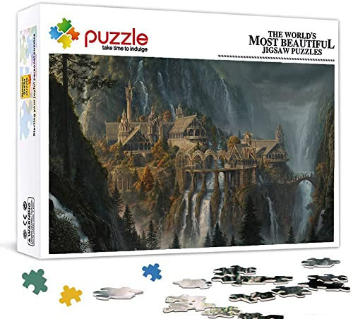 LINLINLI Lord of The Rings Puzzle, 1000 Teile für Erwachsene, Klassisches Jigsaw Puzzle, 70x50cm