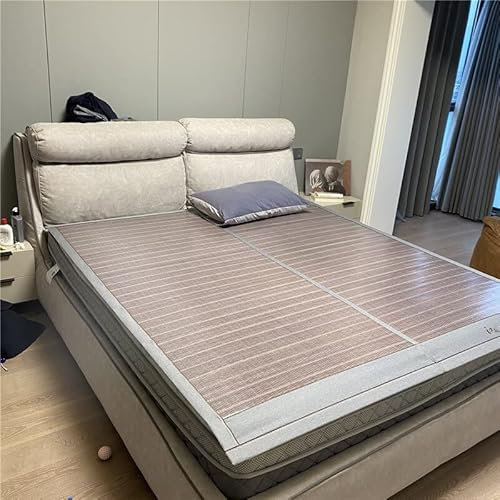 Luxus-Sommermatte Kühlmatte 1,8 m Bett doppelseitig klappbare nackte Schlafmatratze mit doppeltem Verwendungszweck Grasmatte mit doppeltem Verwendungszweck Eismatte mit doppeltem Verwendungszweck