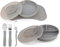 Twistshake Mealtime Tableware Kit de Vajilla, 6 st - 1x Mantel Individual Placa, 1x Plato, 1x Plato Dividido, 3x Cubiertos de Acero Inoxidable, 6+ Meses, Unisexo
