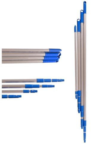 JARDIN202 - Mango Extensible Multiusos de Aluminio | Palo Telescópico con rosca universal | 3 metros -