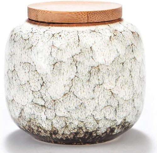 GImLY Aufbewahrungsgläser aus Keramik, Exquisite orientalische Lebensmittelbehälter für die Gewürzaufbewahrung in der Küche, Teedose, Teeaufbewahrung, Kaffeedose-C