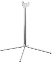 Loewe Floor Stand c 32-50, TV Standfuß für Loewe Fernseher, chromfarben | Entwickelt und designed in Deutschland, TV Standfuß, 32–50 Zoll, Chrome, stabile Aufstellung, hochwertiges Design