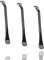 3 Piezas Palancas de neumáticos de Bicicleta, Palanca de neumáticos de Metal, Herramienta de extracción de reparación de neumáticos de Bicicleta (Negro)