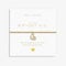 Joma Jewellery A Little Gold BIRTHDAY GIRL Bracelet | 17.5cm Stretch Adjustable Wrist Stacking Bracelet