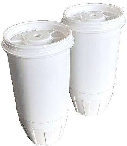 Knadgbft Filtres à 2 Pièces en Plastique Blanc pour Pichets et Distributeurs, Système de Filtration pour ZÉRO