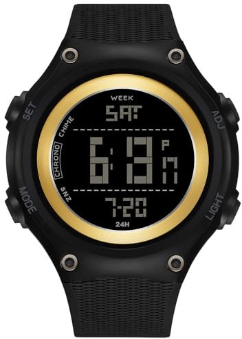 Militär Uhr Herren Digitaluhr Armbanduhr Herren Digital Uhr Outdoor Herrenuhren Military Watch Tactical Watch 5 ATM Wasserdicht Stoppuhr Sport Chronograph Herren Männer Jungen Groß Uhren Sportuhr