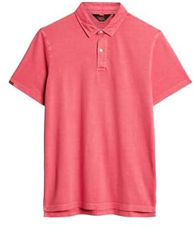 Superdry Herren Polohemd aus Jersey Teaberry Rot L