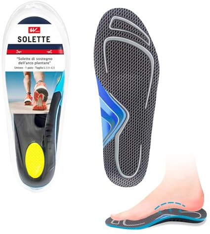 Solette Ortopediche Supporto Per Arco Plantare, Solette Scarpe Plantari Ortopedici Per Piede Piatto, Fascite Plantare, Per Uomini E Donne (M 39-42)