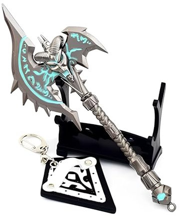 AKINMA Azeroth Shadowmourne Shield Axe Set Game Replica-Perfect World Of Warcraft Gift For Fans & Collectors