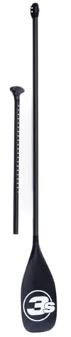 3s-sup SUP Paddel Full Carbon Telescope Paddel 2-teilig I Leicht und robust I Verstellbar 170-215 cm I Anti-Twist-Technologie I Schwimmfähig I Ideal für Alle SUP Einsatzbereiche